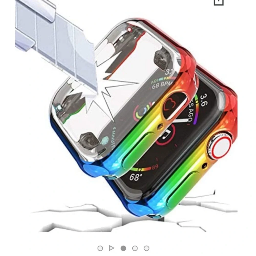 40mm Apple Smart Watch Series 5 Protective Case Rainbow Colorful Bumper